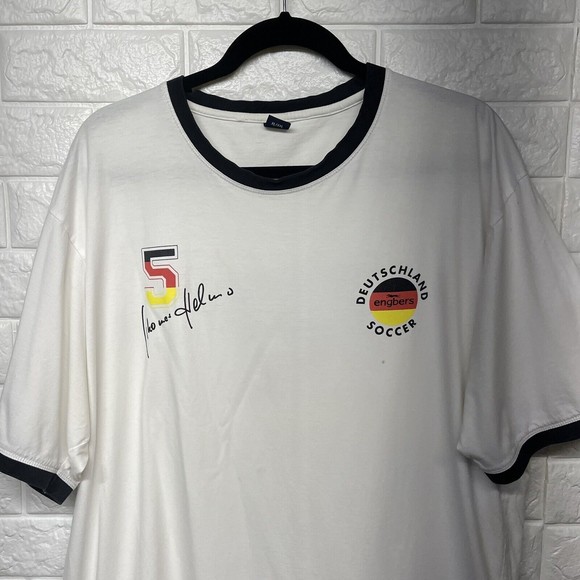 Thomas Helmar Signature Printed Germany Football Soccer Cotton Tshirt Men XL EUC - Picture 2 of 10
